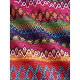 Colorful Zig Zag Cut Out - Backless Dress